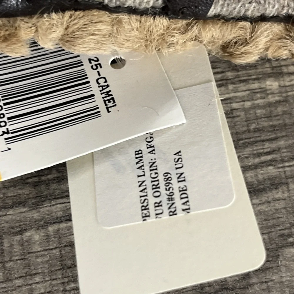 DENA New York Leather Gloves Cashmere Lined Size S Dark Brown Made in USA NWT